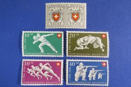 Serie Pro Patria 1950 postfrisch **/(*) - SBK: 30.-.