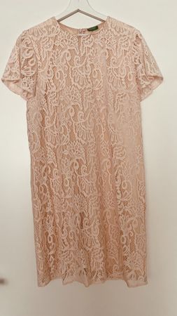 Sommerkleid Spitze Gr. 40 Rosé Festlich Elegant