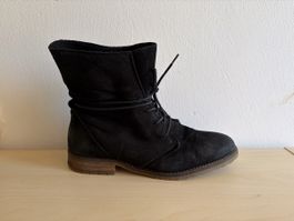Schwarze Stiefeletten Gr. 40