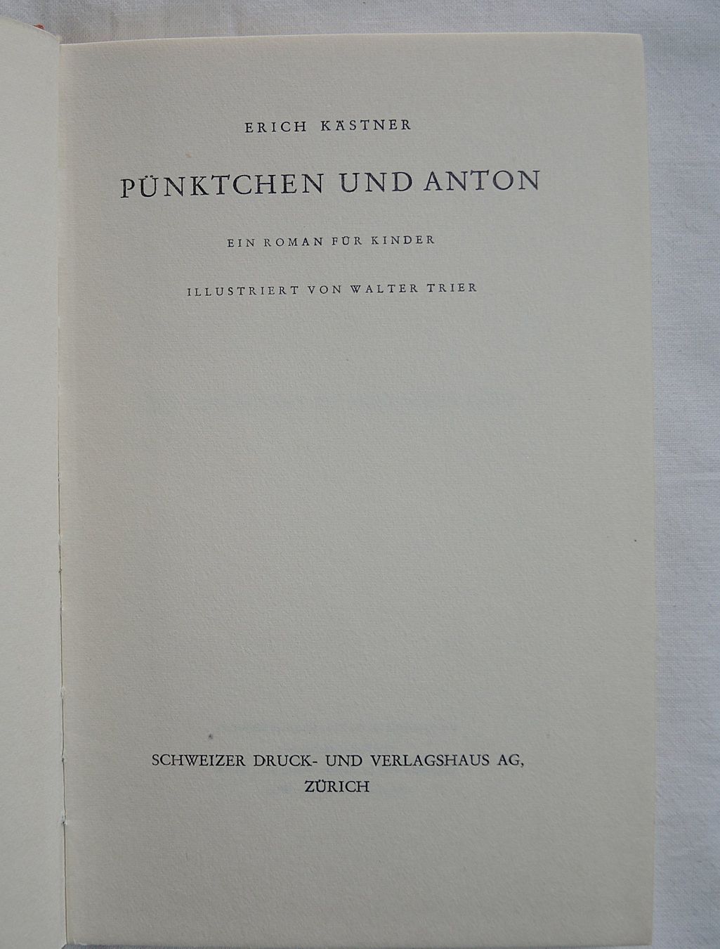 Libri: Buch Pünktchen und Anton Erich Kästner gebraucht – Usato da Niederried b. Kallnach venduto da hanatim 1
