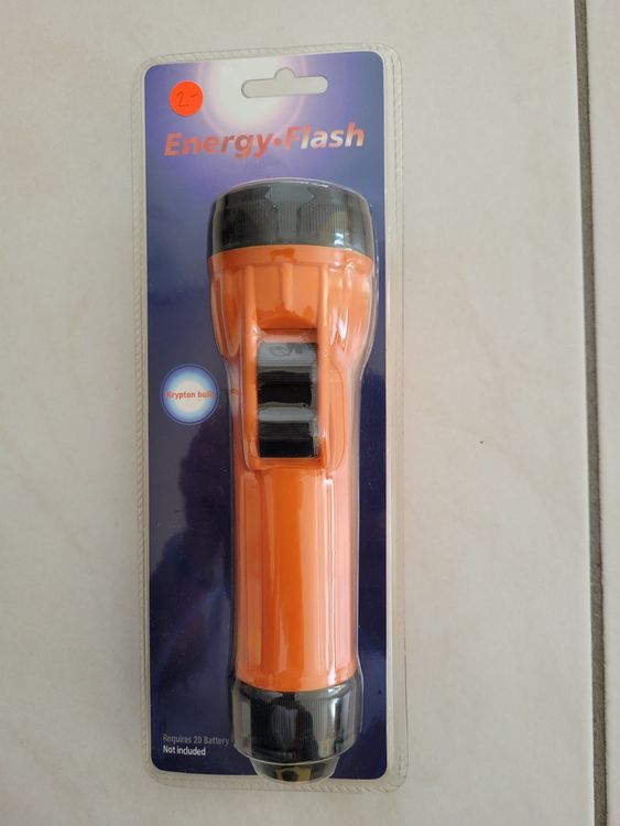 Taschenlampe orange 1