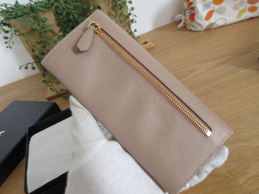 Prada Portamonete: PRADA SAFFIANO Ribbon beige Geldbörse/Portemonnaie/Wallet – Usato da Goldach venduto da mamakotzi 7