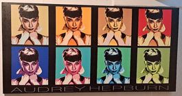 Audrey Hepburn nach Andy Warhol auf Holzrahmen
