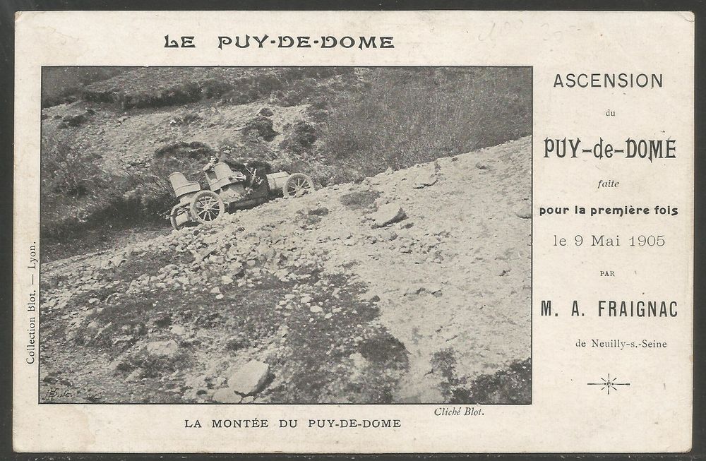 Carte P ( Voiture ancienne / Montée du Puy-de-Dome ) | Kaufen auf Ricardo