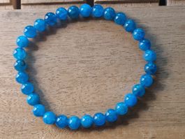 Apatit blau Kugeln 6mm Armband