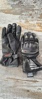 Motorrad Handschuhe Leder schwarz