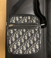 Dior Messenger Pouch Oblique Jacquard Beige/Black
