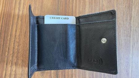 Portemonnaie Leder schwarz RFID neu