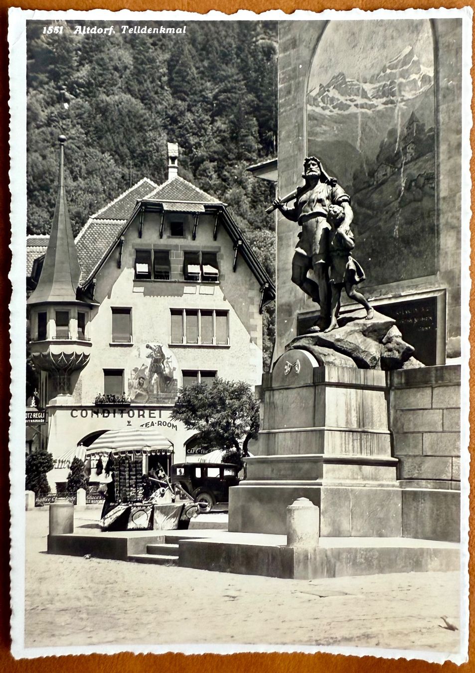 Ansichtskarten: Altdorf - Telldenkmal - 1935... Schön ! – Gebraucht aus Lutry von Ediego