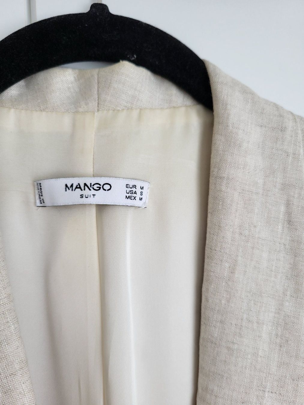 Mango Completi & Tailleur: Mango Damen Blazer&Kleid, Gr. M - beige, 100% Leinen – Usato da Baar venduto da clar6 3