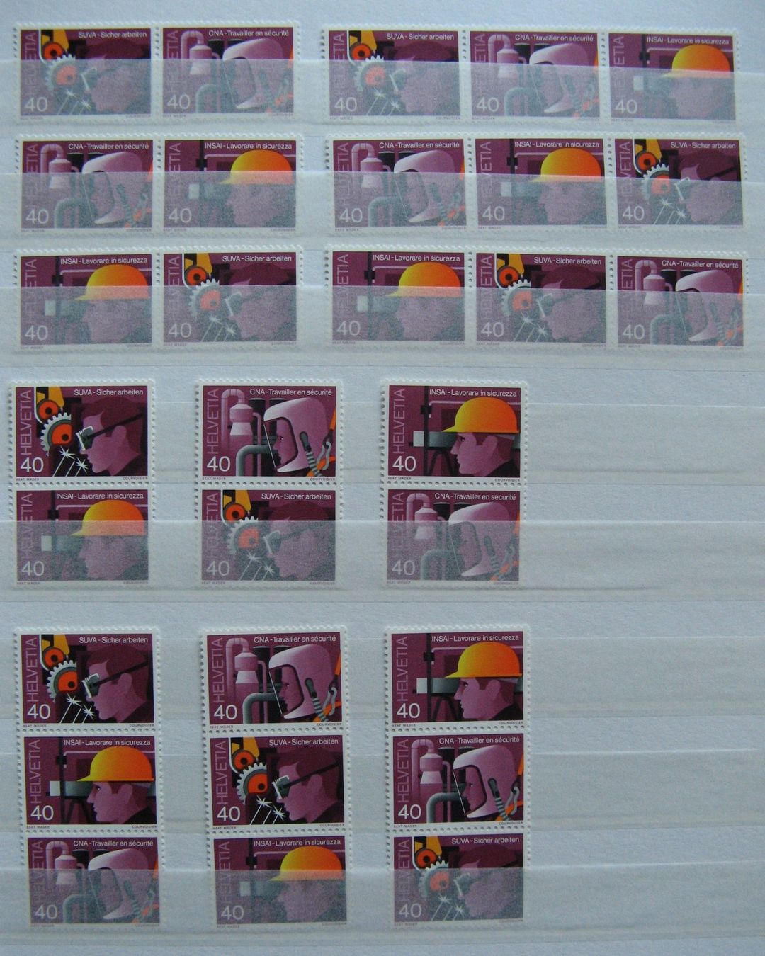 Alle Briefmarken: Kehrdrucke / Zusammenhängende postfrisch – Neu (gemäss Beschreibung) aus Frauenfeld von Interessent1 4