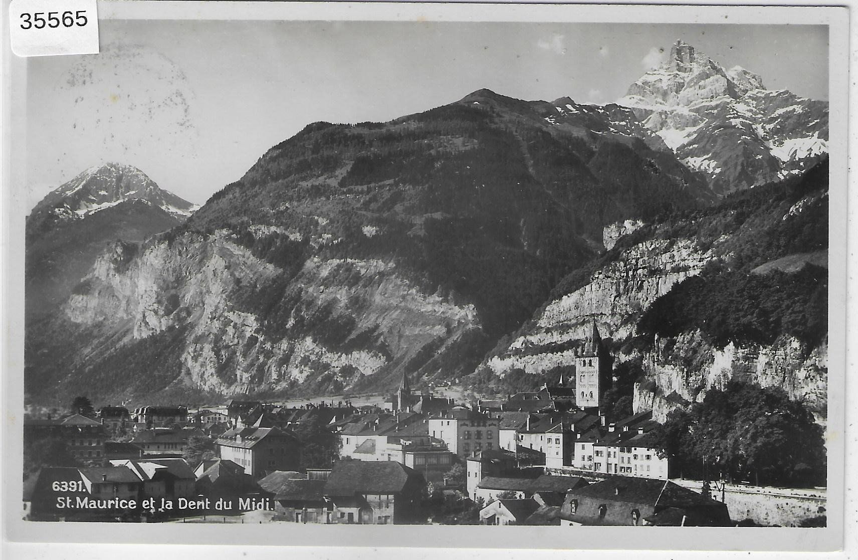 Cartoline postali: St. Maurice et la Dent du Midi – Usato da Ettingen venduto da Kartenplanet