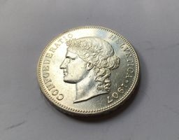 1907 5 Franken unz