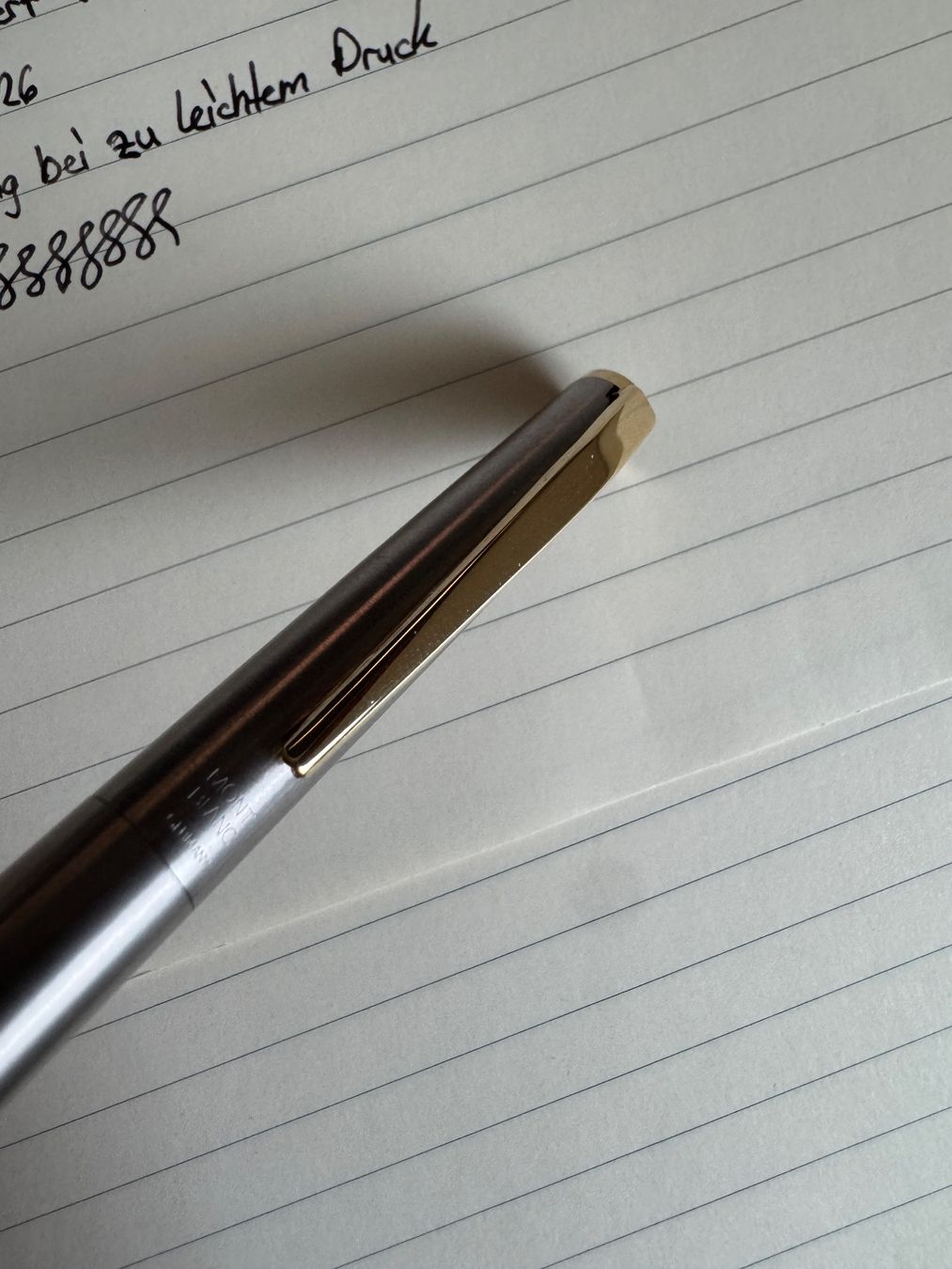 Montblanc Penna & Evidenziatori: Montblanc Noblesse, Silber, Goldfeder – Usato da Olten venduto da Alpaccka 5