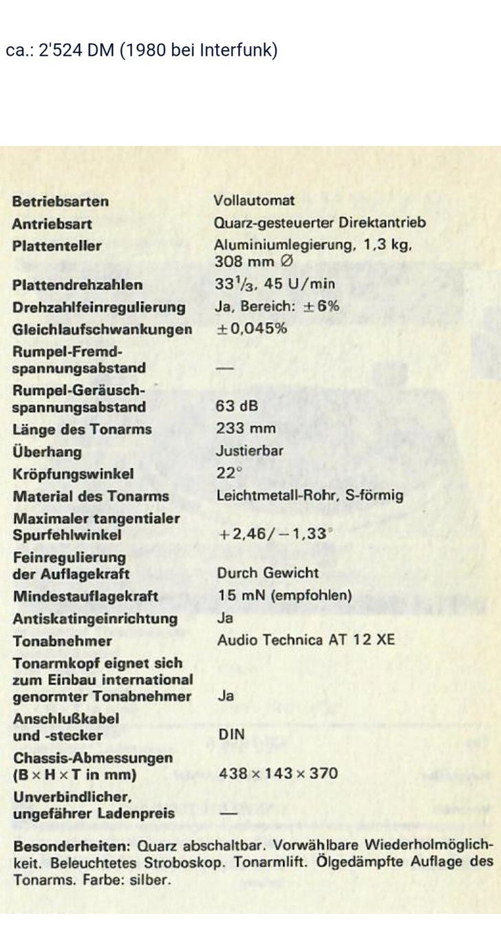 Nordmende Giradischi: Nordmende RP 1400 – Usato da Arbon venduto da Mayak_Sound 9