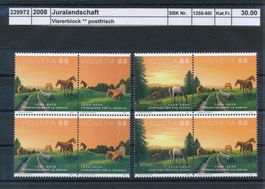 2008 Viererblöcke, "Juralandschaft", ** postfrisch