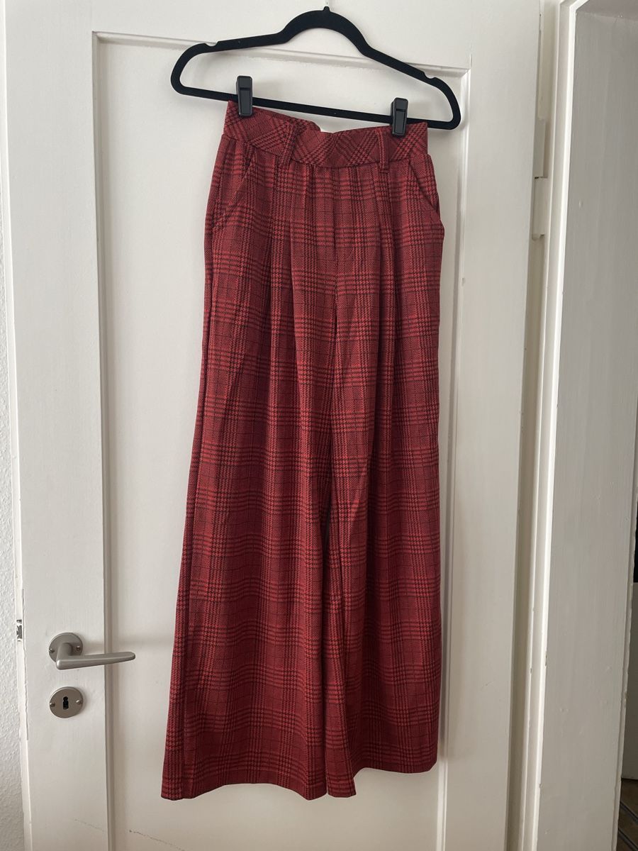 Halara Pantaloni: New Halara Pants, XS Regular, red plaid – Nuovo e nell'imballaggio originale da Zürich venduto da sezamki 1