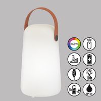 LED Aussen Tischleuchte, 21 cm Höhe
