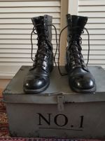 Boots de combat vintage femme en cuir Taille 37