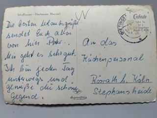 Cartoline postali: Schaffhausen Neuhausen Rheinfall – Usato da Sargans venduto da nicsam1815 1