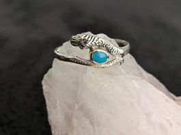 Ring Silber 925 mit türkisfarbenem Stein