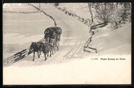 Poste Suisse em Hiver, Schweizer Post, P