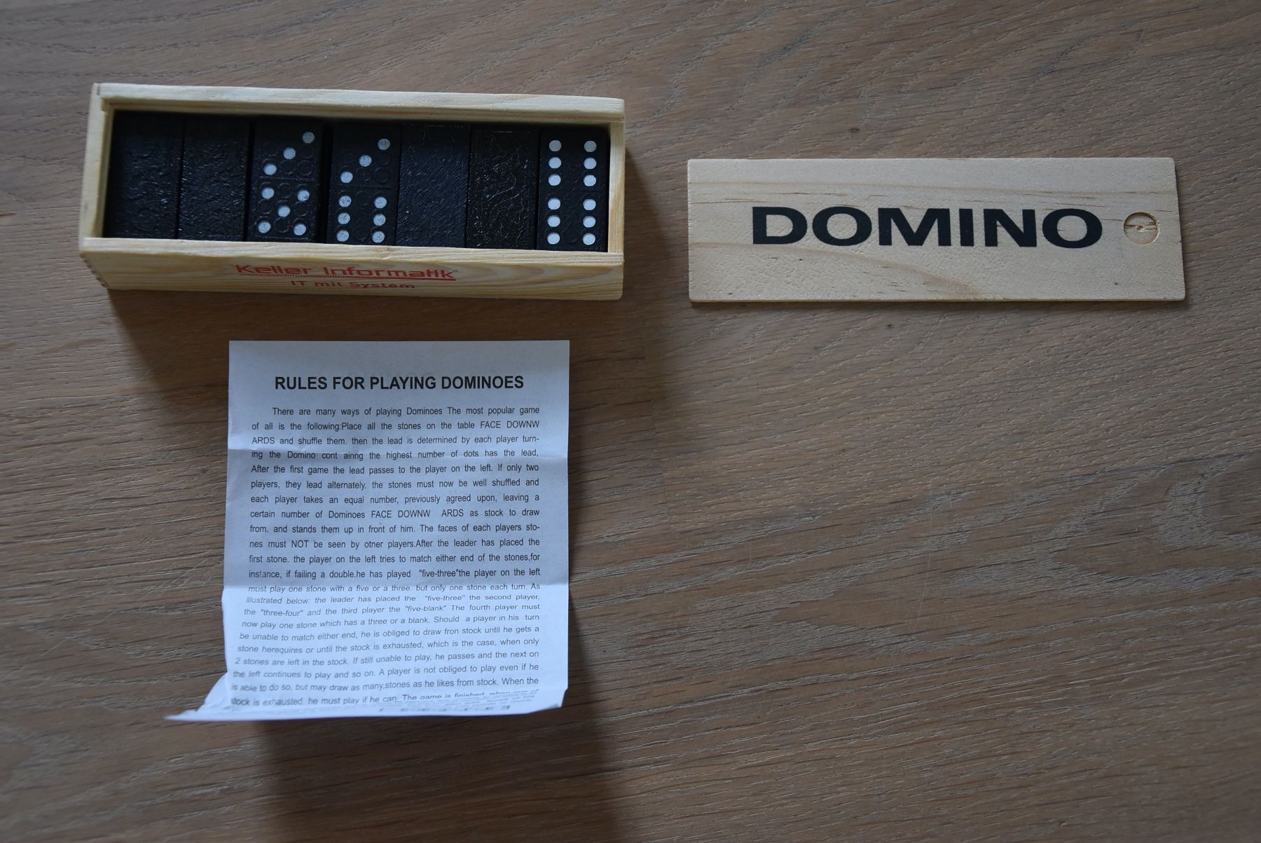 Giochi: sehr schönes DOMINO – Nuovo e nell'imballaggio originale da Münsingen venduto da Sternsaphir64 3
