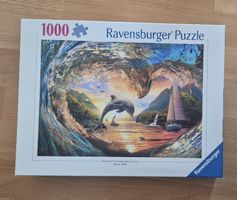 Ravensburger Puzzle, 1000 Teile, Delfin-Motiv, Komplett!