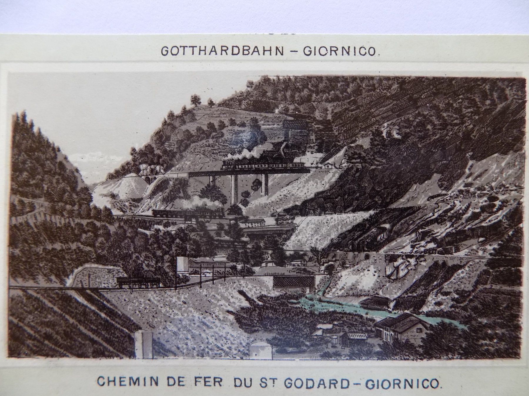 Incisioni: Gotthardbahn - Giornico – Usato da Risch venduto da Antikfee 1