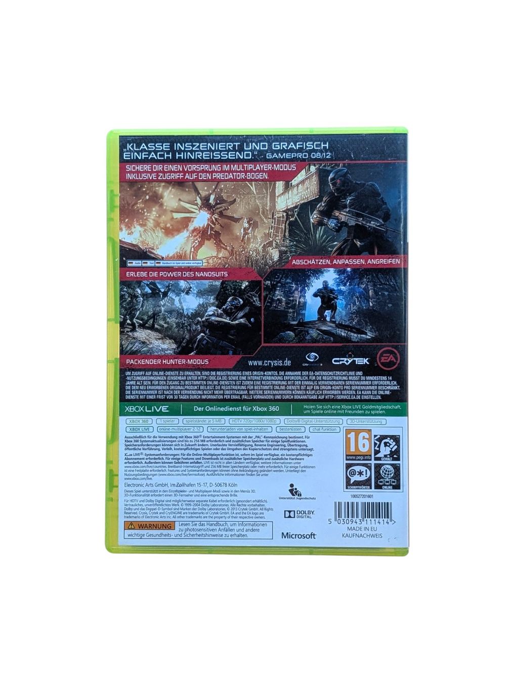 Microsoft Giochi: Crysis 3 Xbox 360 – Usato da Domat/Ems venduto da IsseldorsShop 1