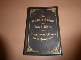 Alte Familienchronik zur Goldenen Hochzeit von 1883!