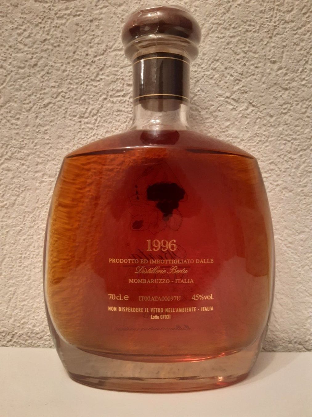 Berta Spirituosen: Berta Maggia Grappa 1996 45% inkl OHK – Neu und originalverpackt aus Elsau von Rumsammler 5