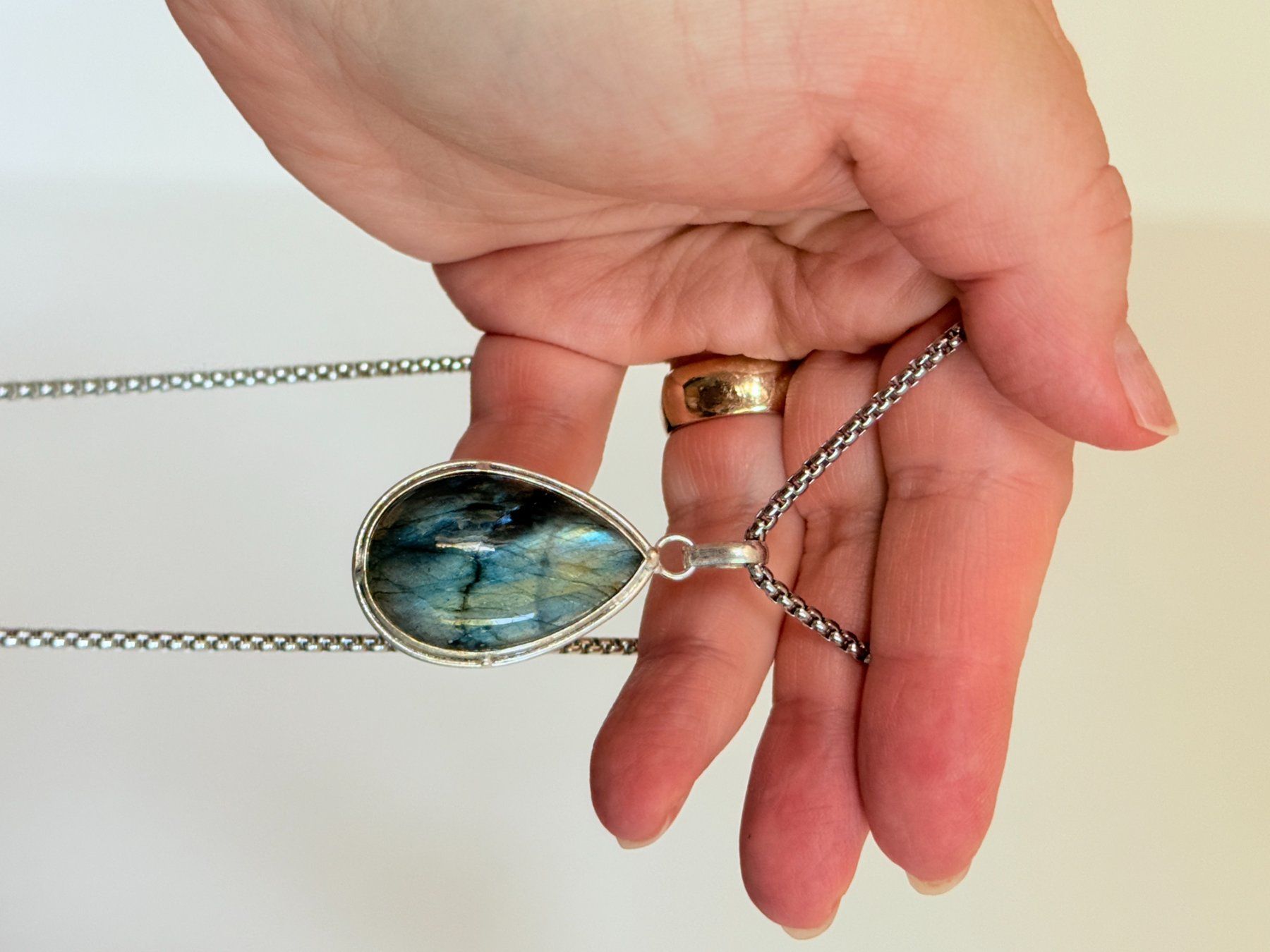 Catenine: Pendentif Labradorite unique - pour toutes ... – Nuovo e nell'imballaggio originale da Genève venduto da AWWA 1