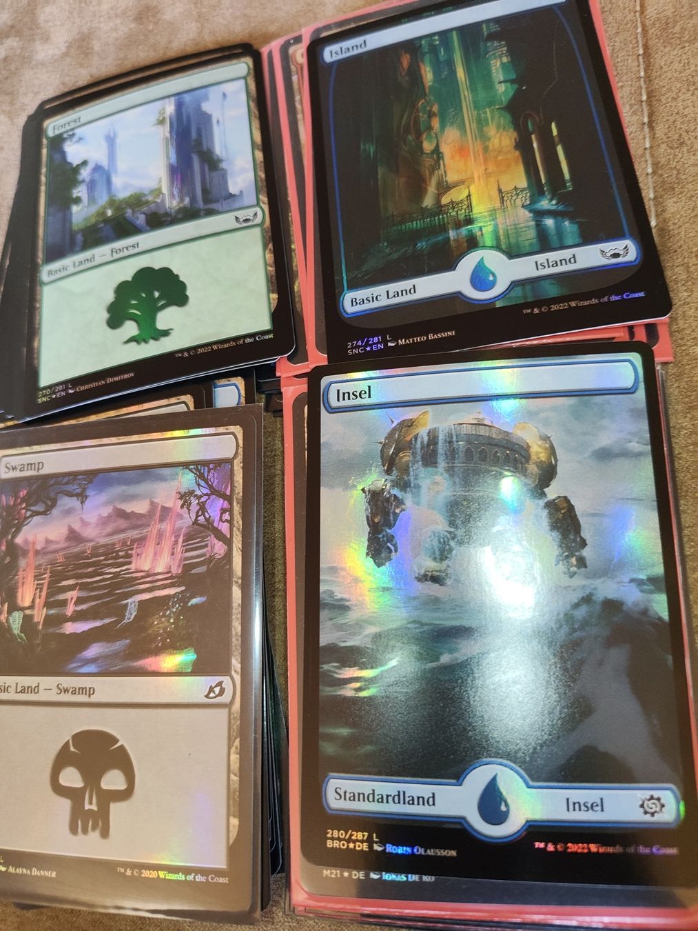 Cartes: foil mtg Karten uncommon common länder – D'occasion à Itingen par LucaB02 5