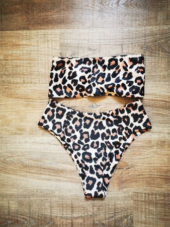 Bikini Set Leopard Print Grösse M neu