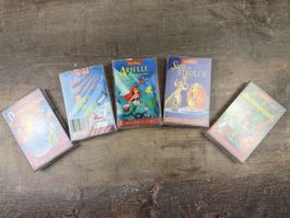 Walt Disney Kasetten 5x Dornröschen Arielle dschungelbuch 