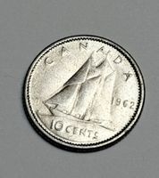 Pièce de monnaie Canada 10 cents 1962 Elizabeth II