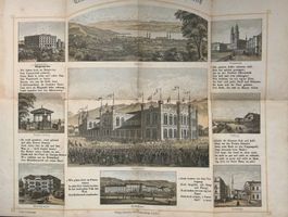Zürich Sängerfest 1858 Tonlithographie