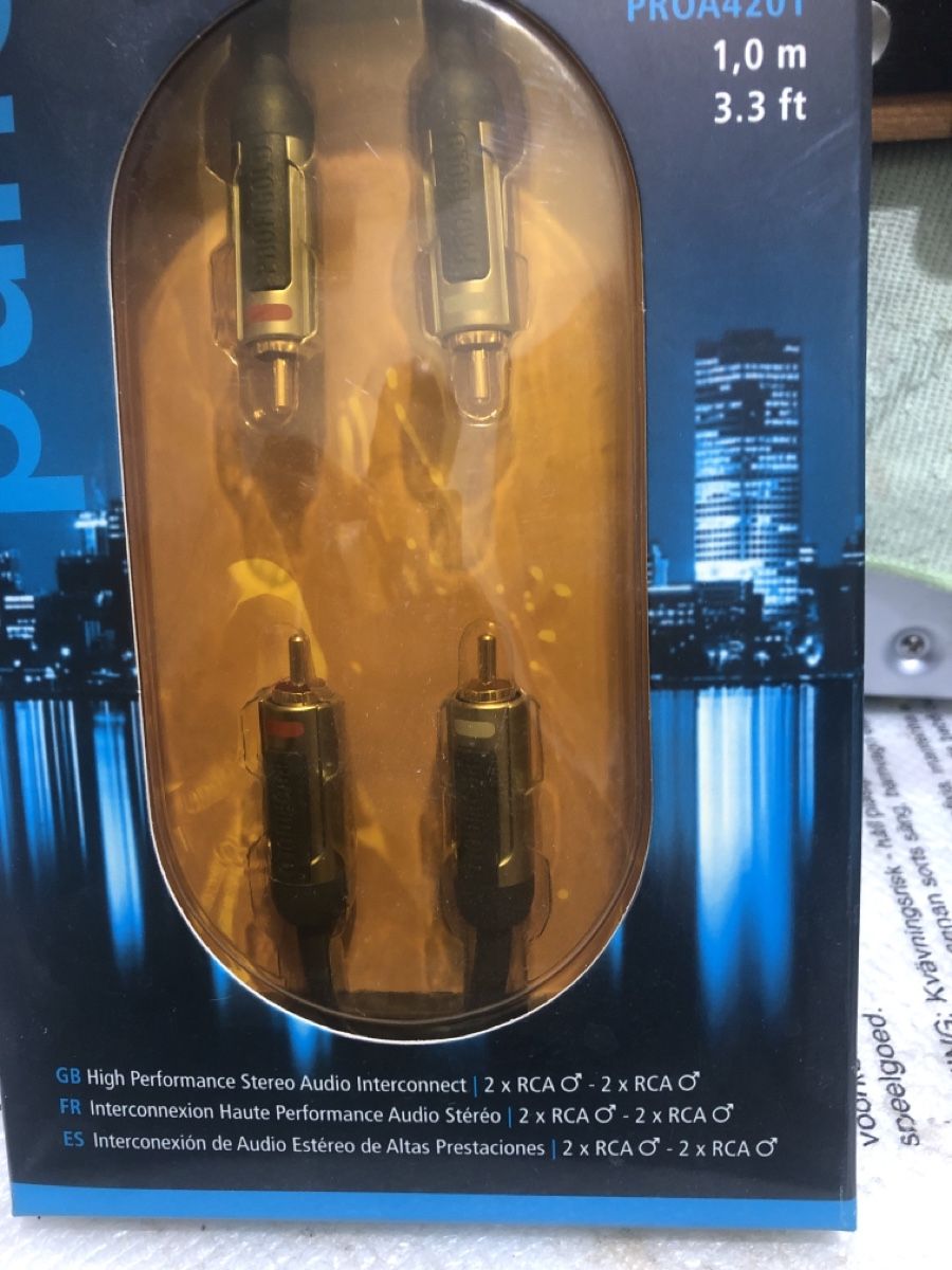 Profigold Cavi: Câble audio PROFIGOLD RCA 1m - Qualité Supérieure! – Nuovo (secondo la descrizione) da Biel-Bienne venduto da alos07 1