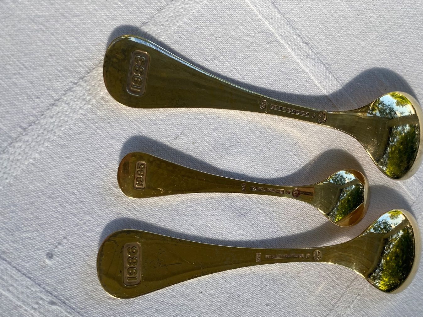 Jensen Löffel: Georg Jensen Löffel Set mit Blumen 1983/1986/85 – Gebraucht aus Wallisellen von skorpion-11 2