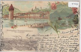 Gruss vom Vierwaldstättersee - Luzern - Hoffmann Litho