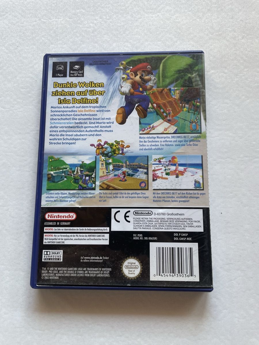Nintendo Giochi: Nintendo GameCube Super Mario Sunshine PAL CIB – Usato da Luzern venduto da OlpeStyle 2