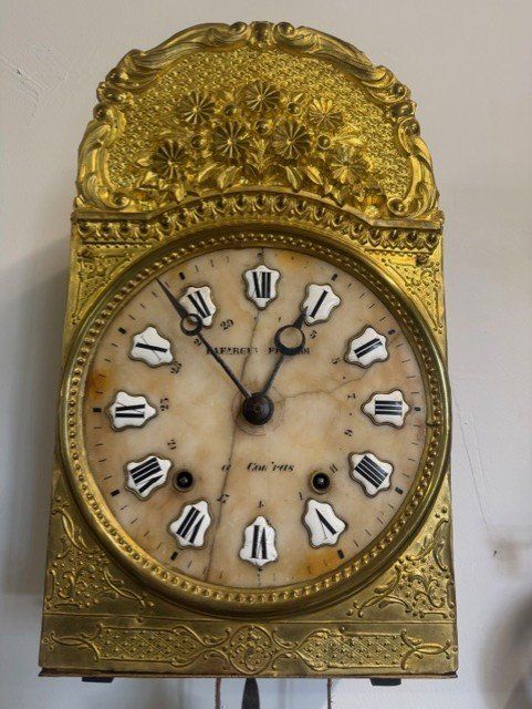 Orologi: SCHÖNE ALABASTER - COMTOISE I LYRAPENDEL I 1860 – Usato da schaffhausen venduto da eibam 1