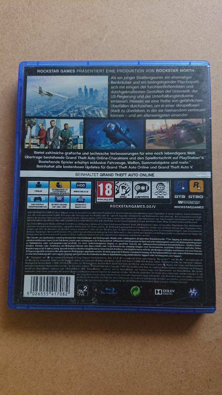 Giochi: Grand Theft Auto V GTA V PS4 – Usato da Chur venduto da FreakofRarity 1