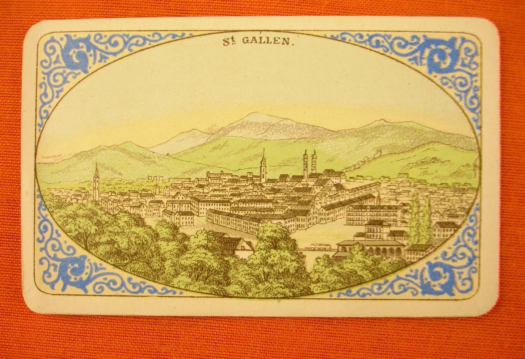 Arts picturaux & lithographies: ST. GALLEN, LITHOGRAPHIE UM 1900 – D'occasion à Grüningen par Kartensammler
