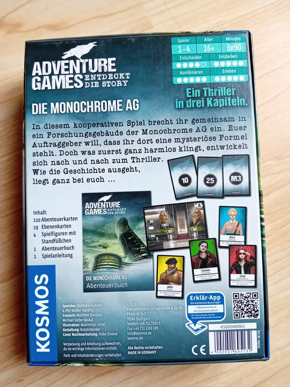 Kosmos Giochi: *Adventure Games: Die Monochrome AG* – Usato da Hinterkappelen venduto da klebaluka08 1
