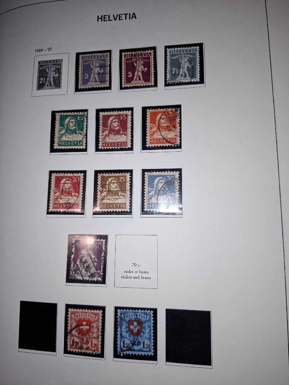 Alle Briefmarken: Davo Album - 1967 / PJ / FP  – Gebraucht aus Balgach von SIMEON27 3
