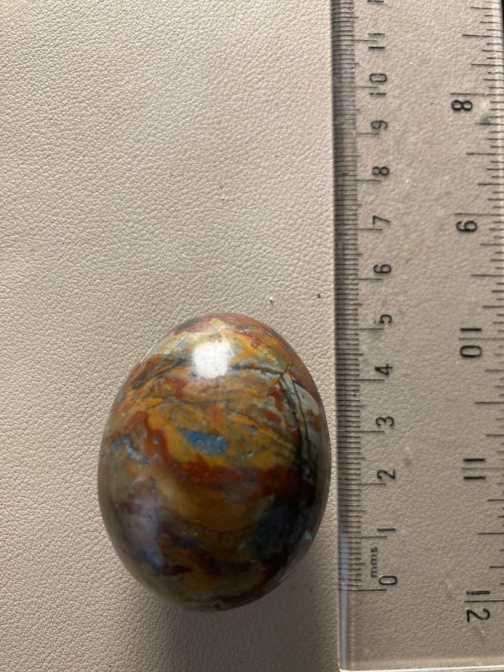 Pietre preziose: Buntes Polychrom-Jaspis Ei – poliert – Usato da Zürich venduto da mik_h9ty 1