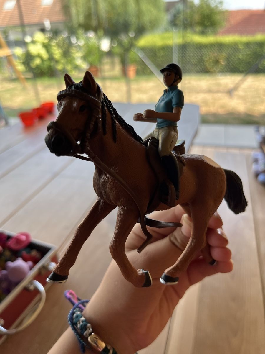Schleich Giocattoli: Schleich Reiterin mit Pferd gut erhalten – Usato da Oberramsern venduto da Senta10