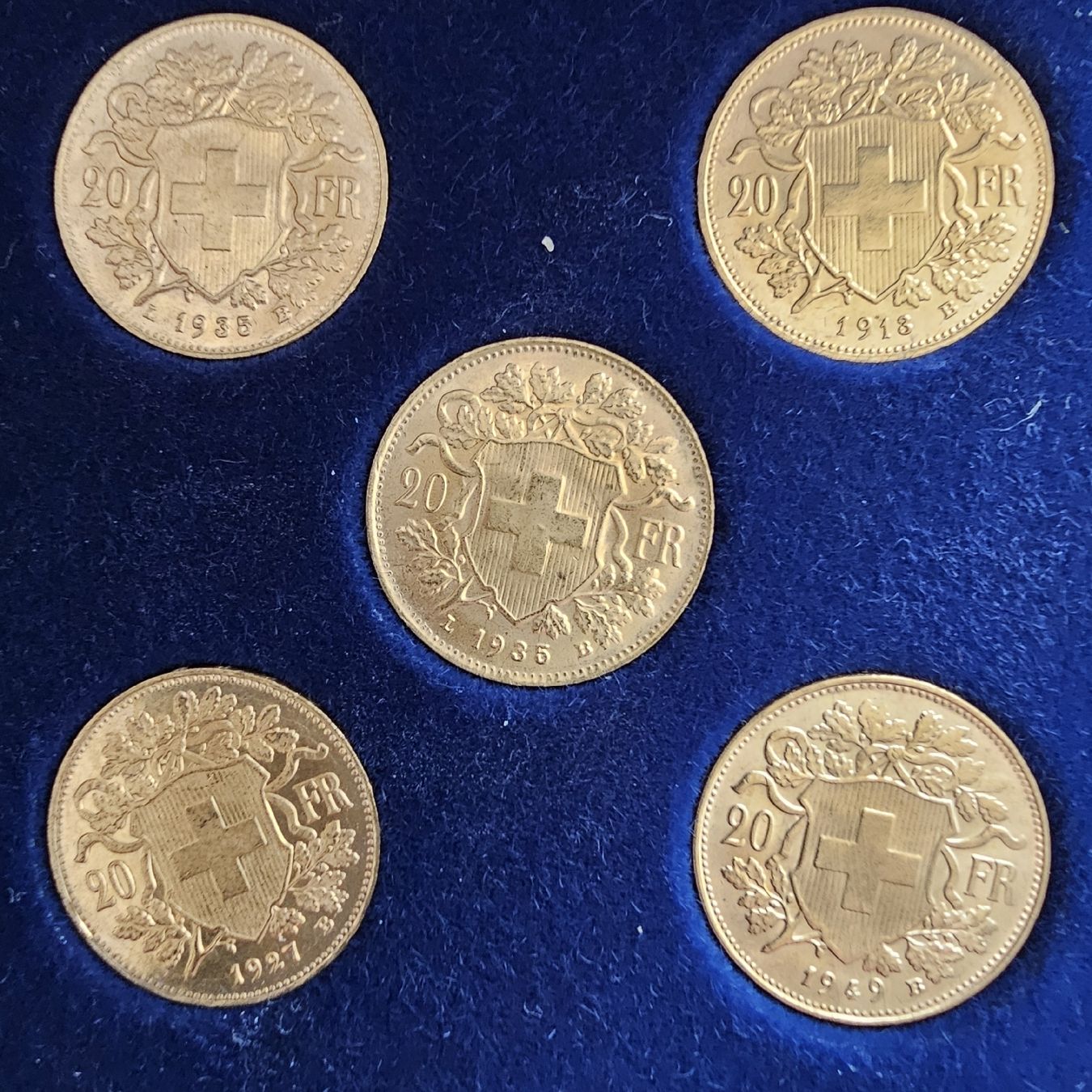 Alle Münzen: 5x Goldvreneli – Neu und originalverpackt aus Luzern von IvanoLuzern 1